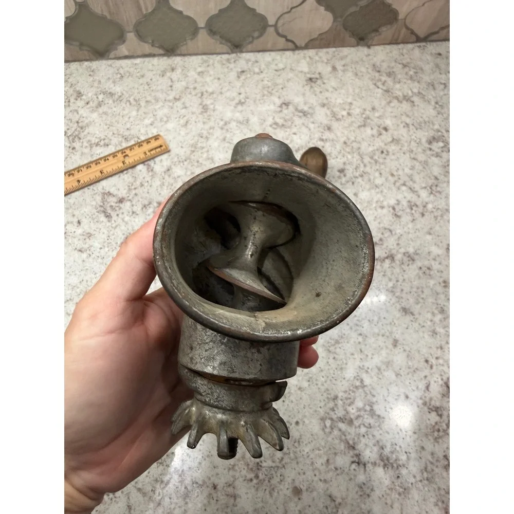 Antique LF&C New Britain Conn USA Hand Meat Grinder Cast Iron Farmhouse Decor